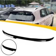【車王汽車精品百貨】福斯 VW T-CROSS 尾翼 壓尾翼 改裝尾翼 定風翼 導流板, 烤漆亮黑