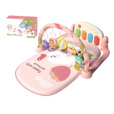 嬰兒遊戲墊 0個月以上 觸感認知 趣味學習, 萌萌兔-2個布藝掛件, 1套