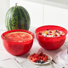 제오닉 수박 야채 보관통 6L 수박통 화채통 플라스틱 밀폐용기 보관용기, 1개