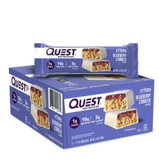 QUEST NUTRITION 高蛋白能量脆棒, Blueberry Cobbler, 60g, 12條