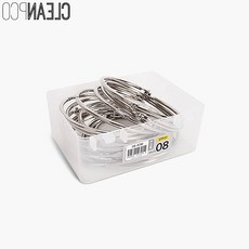 벡스트리아 카드링 80mm 15개 단어장고리 키링고리 실버링 카드고리