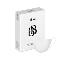 비앙브리제 프리미엄 방역용 마스크 대형 KF94, 10개입, 1개, 리얼 화이트