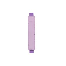 1개 가죽 탄성 노트북 홀더 밴드 슬리브 가능한 바인더용 연필 조절 스트랩 파우치, Light rple