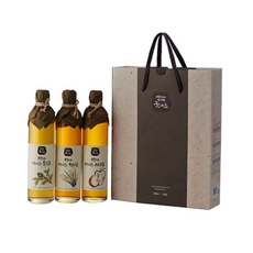 마시는 사과 솔잎 현미식초 세트( -국내산)/식초/현미식초세트/식초선물세트/양조식초/현미식초, 3개, 500ml