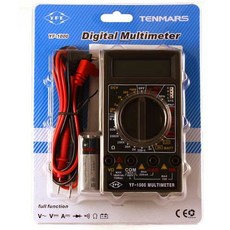 祥昌電子 TENMARS 泰瑪斯 YF-1000 經濟型 數位式電錶 液晶顯示 萬用電錶, 1個