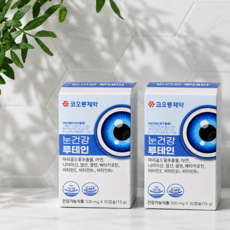 코오롱제약 눈건강 루테인, 4박스, 30정