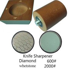 多角度滾動磨刀器 廚房手動開刃神器, 1個, 4角度+蜂窩金剛砂600+油石2000#