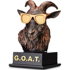 Huquary Goat Trophy Award Greatest of All Time의 재미있는 트로피 수상 성인용 염소 사무실 상 감사 표창 스포츠 직원 교사 보스 친구 리그를, 브론즈