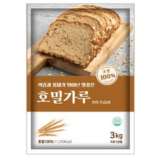 새롬푸드 호밀가루, 3kg, 1개