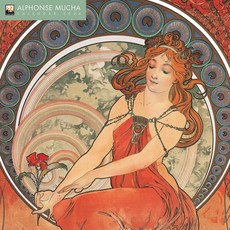 Alphonse Mucha Wall Calendar 2024 (Art Calendar), Alphonse Mucha Wall Calendar.., Flame Tree Studio(저), Flame Tree Publishing Co Ltd