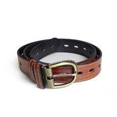 柒彩年代 韓系窄版淺咖個性皮帶 NK57 時尚百搭 展現纖細腰身 優質皮革 舒適耐用