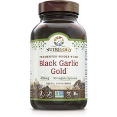NUTRIGOLD 黑蒜GOLD素食膠囊 400mg, 1個, 90 件