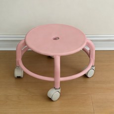 앉은뱅이 의자 어린이용 휴대용 바퀴달린 보호 커브, 대형바퀴 +핑크 하중 200kg