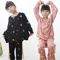 21FW Patio Pitch Raised Character 睡衣套裝 2 件套女孩