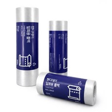 분홍나무 일회용 비닐 위생롤백 500매 x 3팩 / 롤팩 롤비닐봉투, 3세트, 500개, 소(S)