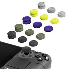 스팀덱 ROG XBOX Ally 스틱커버 스컬앤코 썸그립, 블랙, 1개, 블랙, 스컬앤코 스팀덱 썸그립