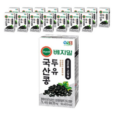 베지밀 국산콩 두유 검은콩 고칼슘, 190ml, 32개