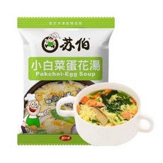 蘇伯 蛋花湯 30秒速沖即食濃湯, 6g, 1袋