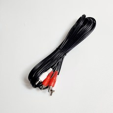 신길전자 2RCA코드 오디오 음성 케이블 실속형, 3M, 1개