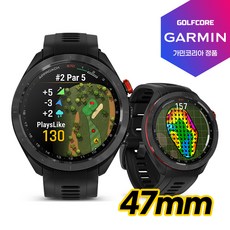 [가민코리아정품]가민 GARMIN Approach S70 골프GPS 스마트워치-47mm(블랙), 47mm 블랙, 47mm블랙