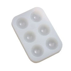 페인팅 팔레트 실리콘 수지 금형 둥근 에폭시 실리콘 주조 금형 아티스트 페인트 색상 혼합 트레이 팔레트 아트, 1개