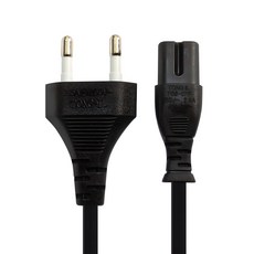 Pintop AC 8 線電源插頭 黑色, 1個, 2m