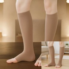 오픈토형 라이크라 종아리 압박밴드 베이지 M 종아리스타킹 압박스타킹 종아리압박 종아리압박밴드, 1