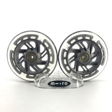 킥보드 바퀴 마이크로킥보드 교체용 정품형 호환형 LED 바퀴 수리 정비, 호환형 LED 앞바퀴 24mm 한쌍