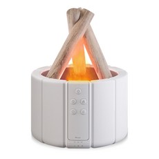 하비비 초음파 가습기 무드등 리모콘 모닥불효과 불멍, 화이트