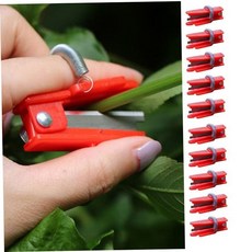 손가락칼 미니 손가락 커터 미니칼 고추 과일 따기 10p 79000EA 1EA, 레드 10개