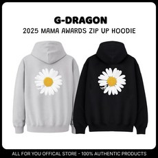 G-DRAGON 雛菊印花連帽拉鍊外套