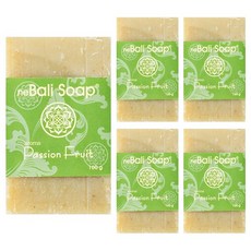 발리솝 천연 수제 세안 비누 피지 모공 케어 패션프룻, 100g, 5개입