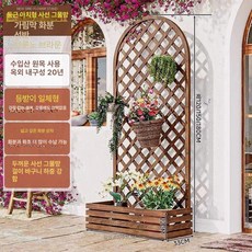 야외 가림막 울타리 방부목 담장 대나무 파티션 휀스, 길이63 x 너비33 x 높이120 cm, 아크 트윌 그리드 브루노 브라운