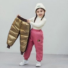 UPPERCUT 오리털 패딩바지 키즈 스키복 보드복 눈썰매 오리털 바지 아동 방한팬츠 남녀공용 겨울바지