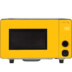 cooing home appliances Prism 平底微波爐 按鈕旋鈕式 20L, MC-P20YBF(黃色)
