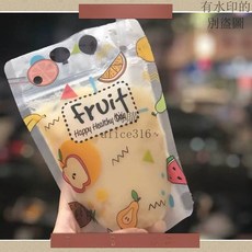 2025新款 飲料袋 果汁袋 一次性飲料袋 磨砂自封袋 手提自立袋 花果茶密封袋, 1個