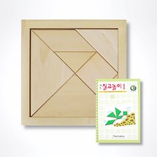 원목 칠교퍼즐+칠교놀이 1단계 KS1406, 1개