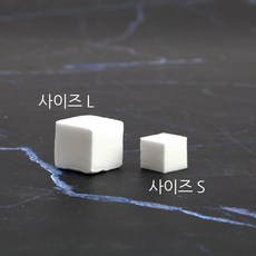 고밀도 손쉬운 그라데이션 스펀지 네일아트 사이즈 2종 스몰 라지, 1개, 흰색