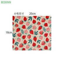 蜂蠟保鮮布 可重複使用, 1個, 小號 隨機圖18*20cm