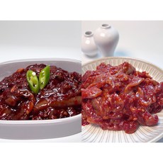 [청해젓갈]꼴뚜기젓+창란젓 1+1 세트구성<꽉채워주는>선물세트, 꼴뚜기젓300g+창란젓300g