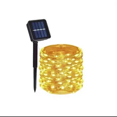 32M/22M/12M/7M 태양 요정 조명 8 모드 LED 구리 와이어 야외 크리스마스 방수 갈 장식, 01 Color 1PC_02 12M-100Leds, 01 Color 1PC_02 12M 100Leds