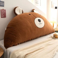 곰돌이 반원 침대 헤드 등 침대 허리 쿠션 받침 등받이, 1개, D. 새로운 모델 T 베이비베어Y는 탈부착 및 세탁이
