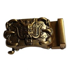 精選優品 兒童無牙無孔自動扣頭皮帶扣 - 中部鎖緊式平滑扣設計