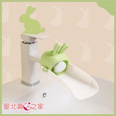 愛北鼻之家 綠耳兔水龍頭延伸器 兒童洗手輔助器 可拆卸清潔 PP材質, 1個, 綠耳兔-可拆洗手延伸器