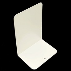 철재소재 요리책잡지정리책꽂이 앨범DVD정리북엔드 화이트 2P