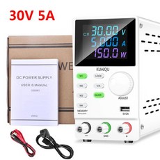 프로그래밍 가능한 DC 실험실 전원 공급 장치 파워 서플라이 조정 벤치 스위치 소스 USB 충전 인터페이스 200V 300V 1A 30V 10A 5A 60V 120V3A, [01] SPPS305D white, [01] 110V, 01 SPPS305D white_01 110V