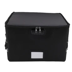 방화 방수 정전기 방지 반사 스트라이프 휴대용 파일 박스 (CD DVD USB 사진 보관용 잠금 장치 포함)