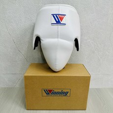 그로인 가드 위닝 프로텍터 무에 보호대 프 이즈 낭심 빨간색 킥복싱, 1개, 화이트 (성인)