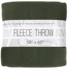 127x152.4cm(50x60인치) 담요 거실 소파 의자 침대용 울트라 소프트 저자극성 플리스 가을 담요 올리브 그린