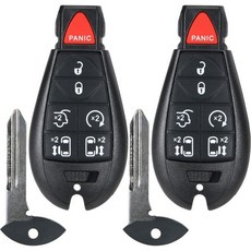 무키 원격 스마트 키 폽 교체용 크라이슬러 타운 앤 컨트리 20082016 닷지 그랜드 캐러밴 20082020 M3N5WY783X IYZC01C 부품 번호 267F5WY783X, Key Fob Only